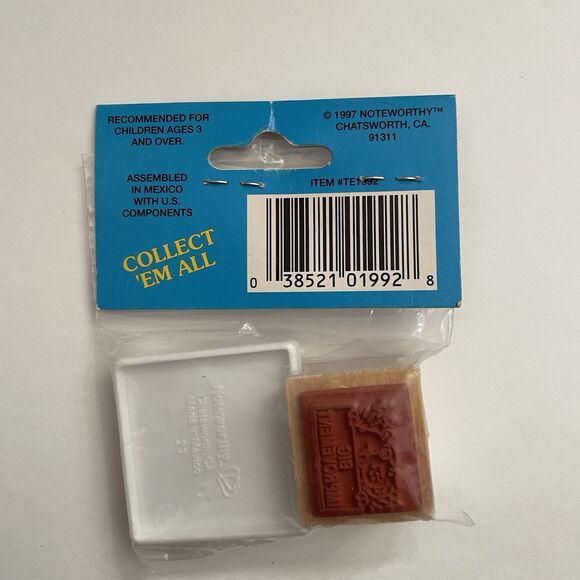 NEW VTG Noteworthy “Big Improvement” Stamp Ink Kit Teacher School 1997 Deadstock - Picture 3 of 5